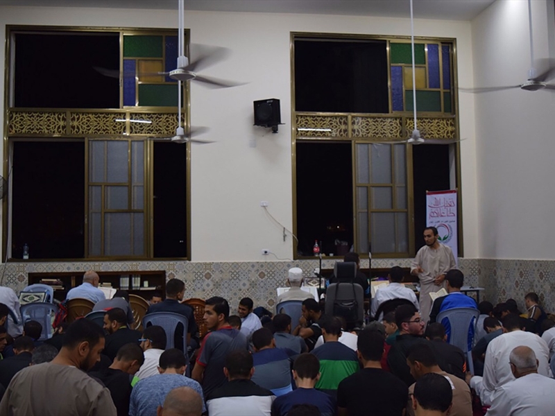 تأثيث مسجد في غزة من مشاريع رمضان