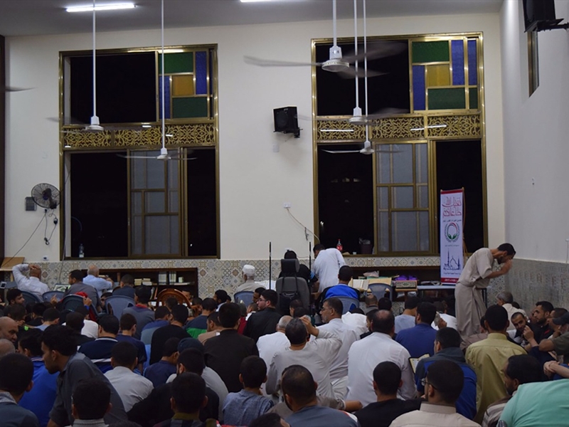 تأثيث مسجد في غزة من مشاريع رمضان